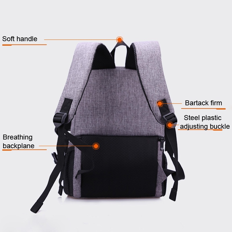 Huwang Multifunktionell ryggsäck för kameran