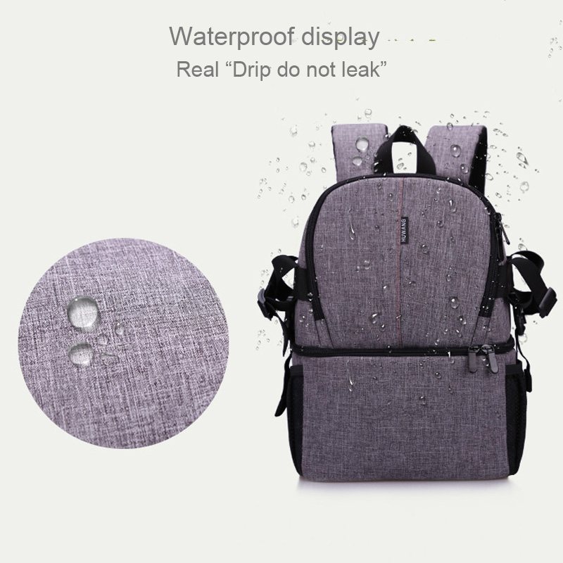 Huwang Multifunktionell ryggsäck för kameran