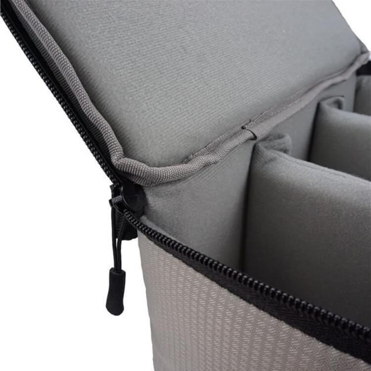 Kameraindsats med håndtag til systemkamera 26×15×14 cm – Lysegrå