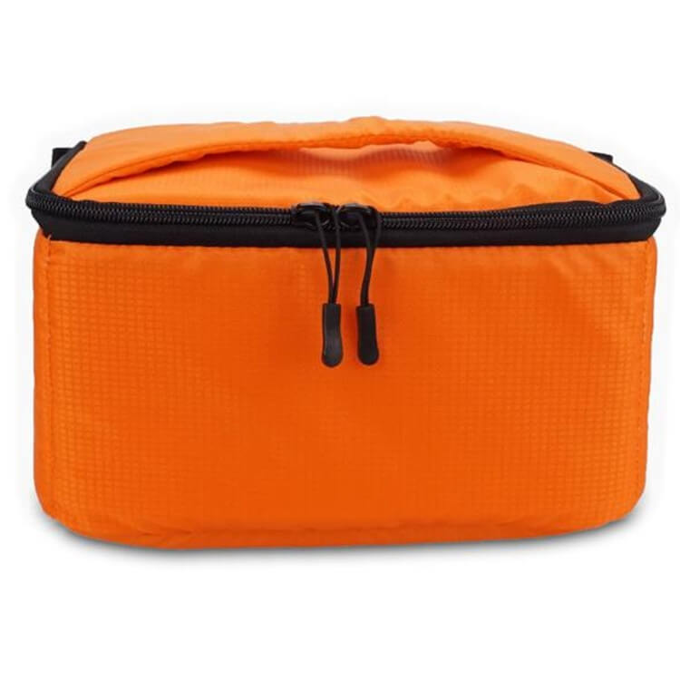 Innerväska för kamera & optik med handtag 26x15x14cm Orange