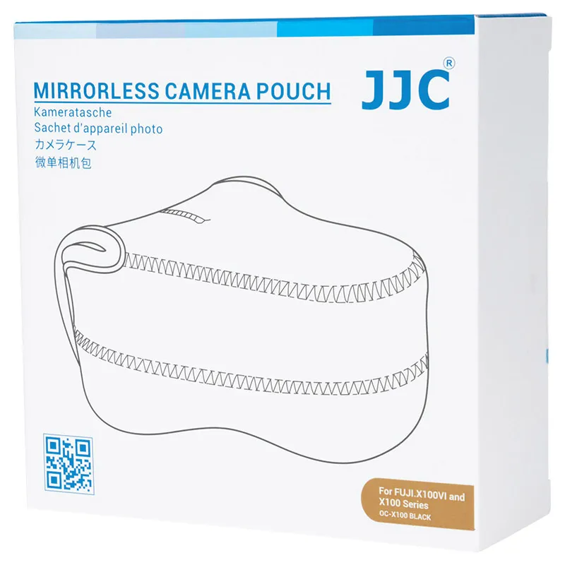 JJC Kamerafodral svart för Fujifilm X100VI och X100-seriens kameror