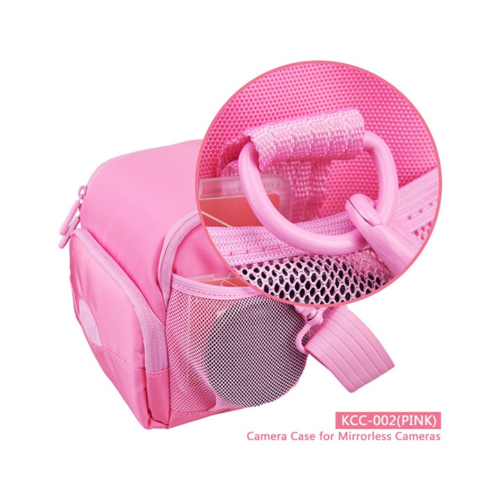 Kiwifotos KCC-002 kameraväska ljusrosa