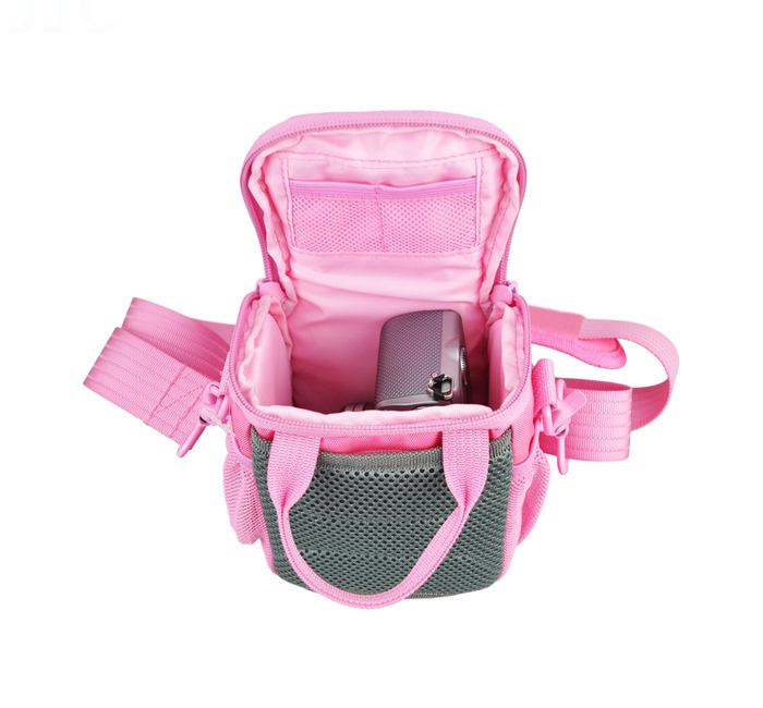 Kiwifotos KCC-001 kameraväska rosa för spegellösa kameror