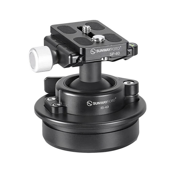 Sunwayfoto IB-40S Lågprofilskulled för Picatinny/Nato-fästen & Arca Swiss