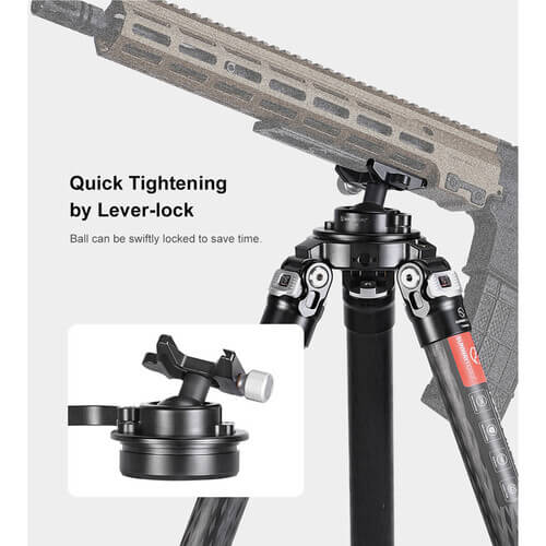 Sunwayfoto IB-40S Lågprofilskulled för Picatinny/Nato-fästen & Arca Swiss
