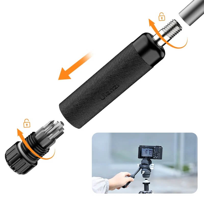 Ulanzi EH-09 Videohuvud inverterad för stativ med spak