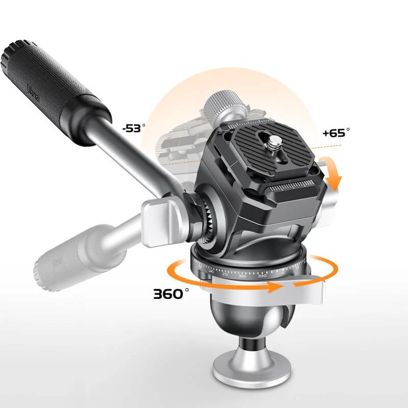 Ulanzi EH-09 Videohuvud inverterad för stativ med spak