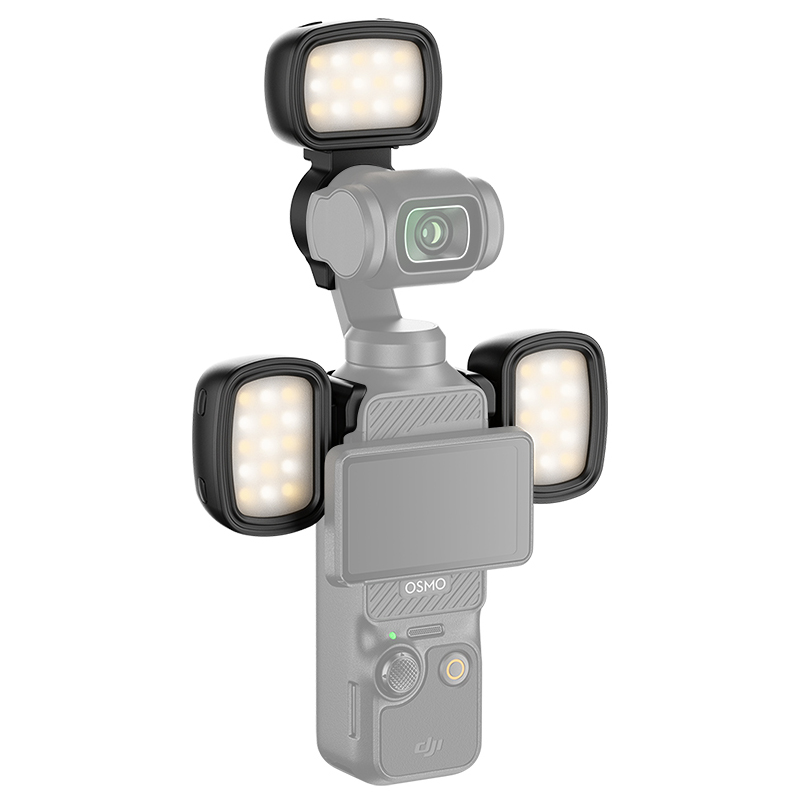 JJC 3st Mini LED-lampor och hållare för DJI Osmo Pocket 3