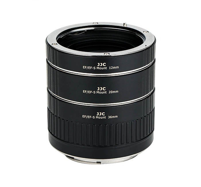 JJC Mellanringar 12mm,20mm & 36mm elektronisk för Canon EOS AET-CS(II)