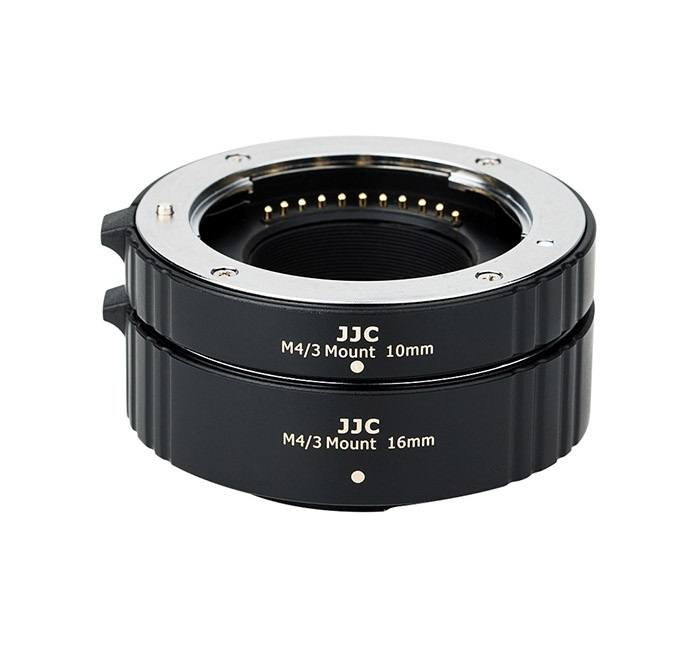 JJC AET-M43S(II) mellanringar 11mm & 16mm – elektronisk för Micro 4/3