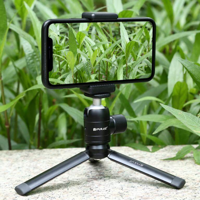 Puluz Ministativ 15cm för kamera & mobilhållare av metall