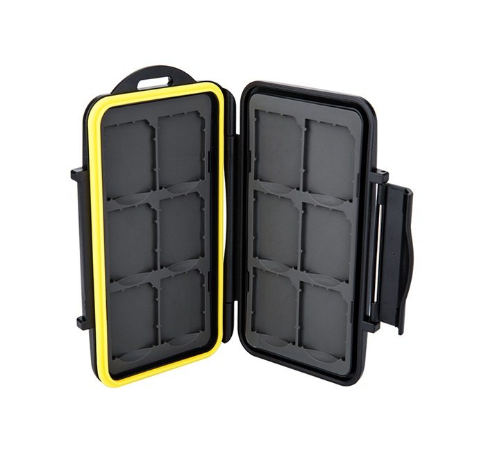 JJC Minneskortsfodral MC-SD12 – För 12 SD-kort, robust skydd