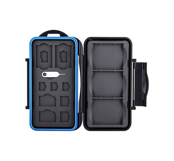 JJC Minneskortsfodral för 2xCF 2xSD 2x MSD 2x SIM 2xMicro SIM 3x Nano SIM