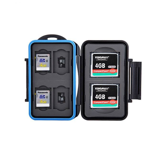 JJC Minneskortsfodral för 2xCF + 4xSD + 4xMSD