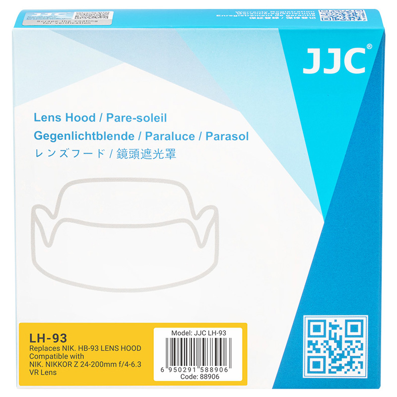 JJC Motljusskydd för Nikon Z 24-200mm f/4-6.3 VR