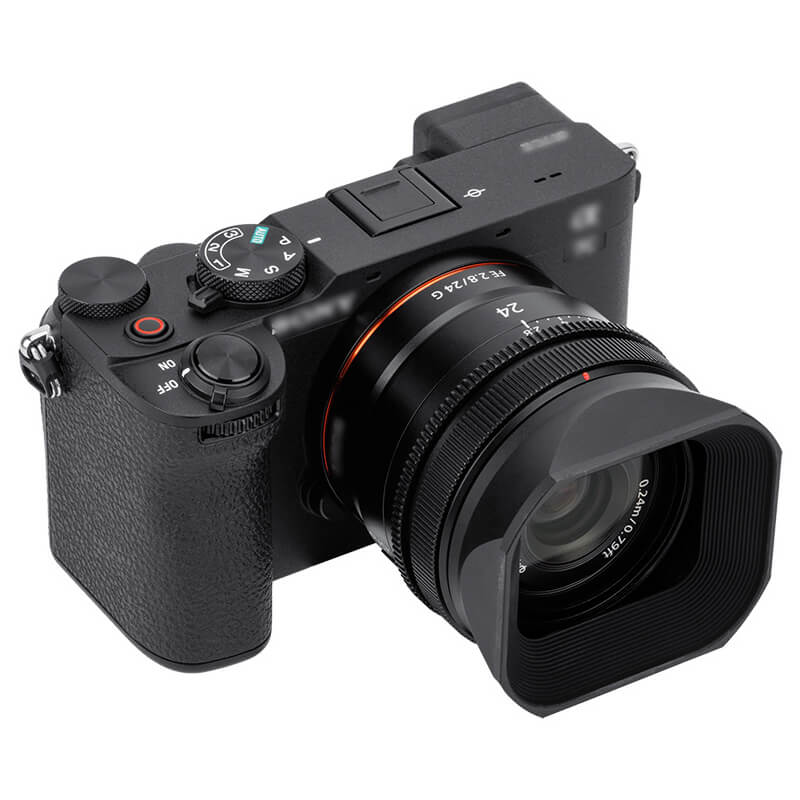 JJC Motljusskydd & lock for Sony FE 24mm f/2.8 G