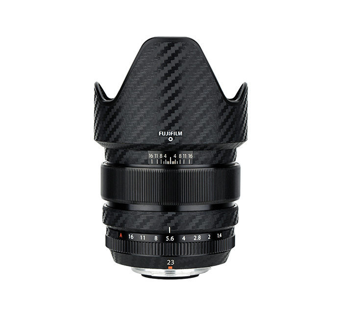 Kiwifotos Skin för Fujifilm XF 23mm f/1.4 R - Svart kolfiberfilm