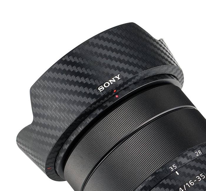 Kiwifotos Skin för Sony Vario-Tessar T* FE 16-35mm f/4 ZA OSS - kolfiberfilm