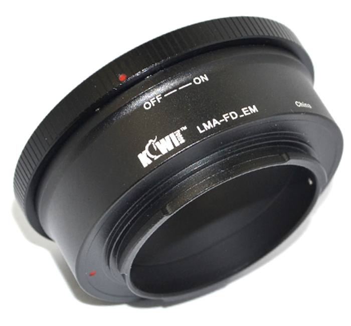 Kiwifotos Objektivadapter till Canon FD för Sony E kamerahus