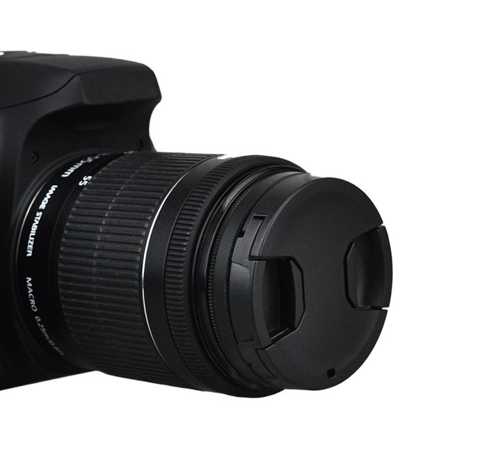 Kiwifotos Front Objektivdæksel Center Pinch – Snap-On