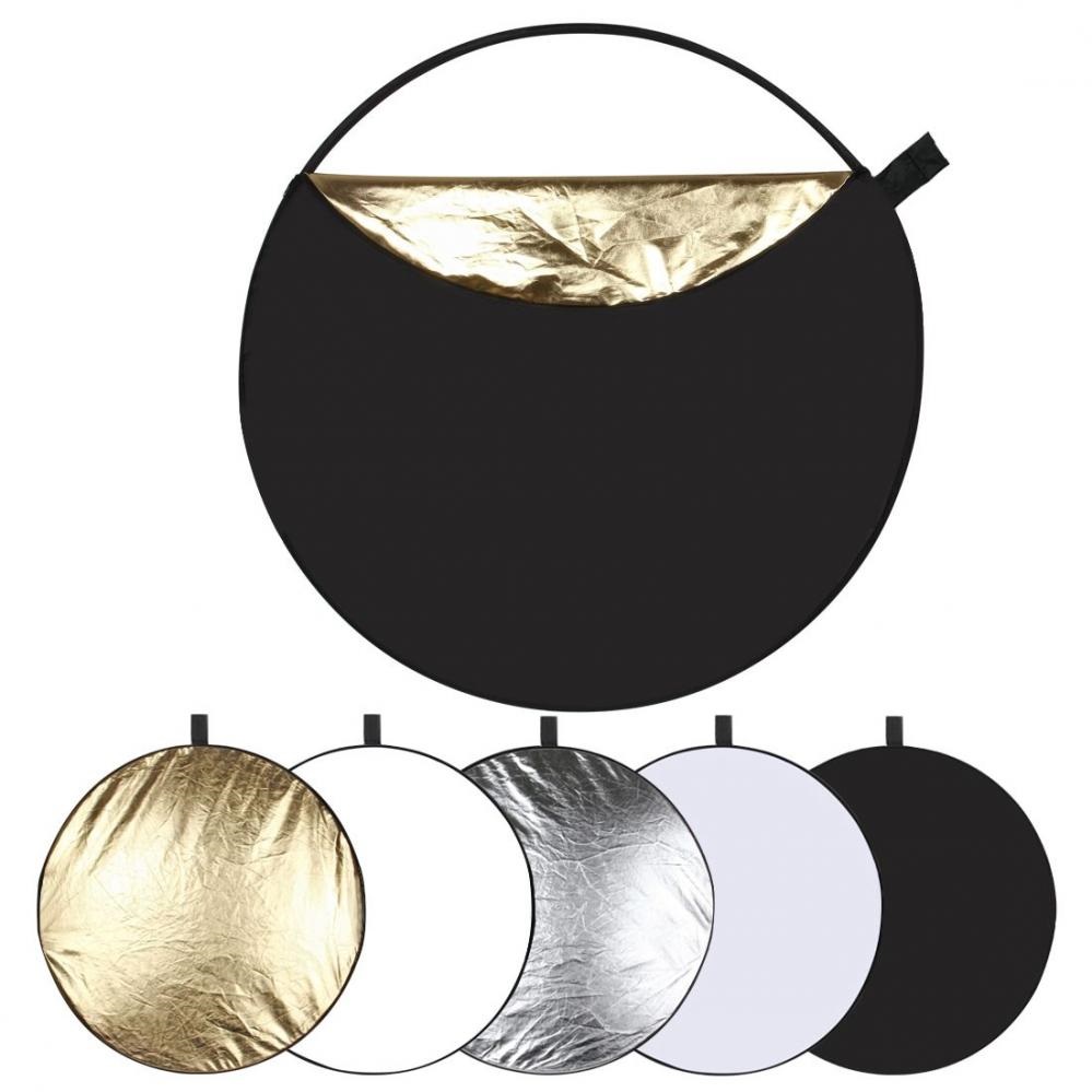 Puluz 5 i 1 Reflexskärm silver, transparent, guld, vit, svart