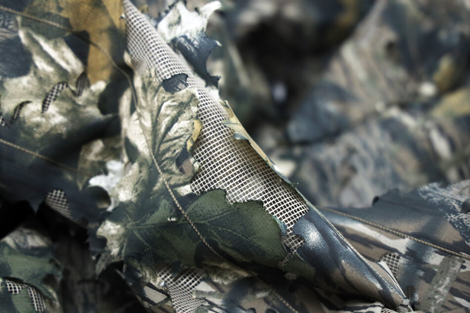 Rolanpro Kamouflagefärgad poncho 3D-modell med lönnlöv för naturfotografen