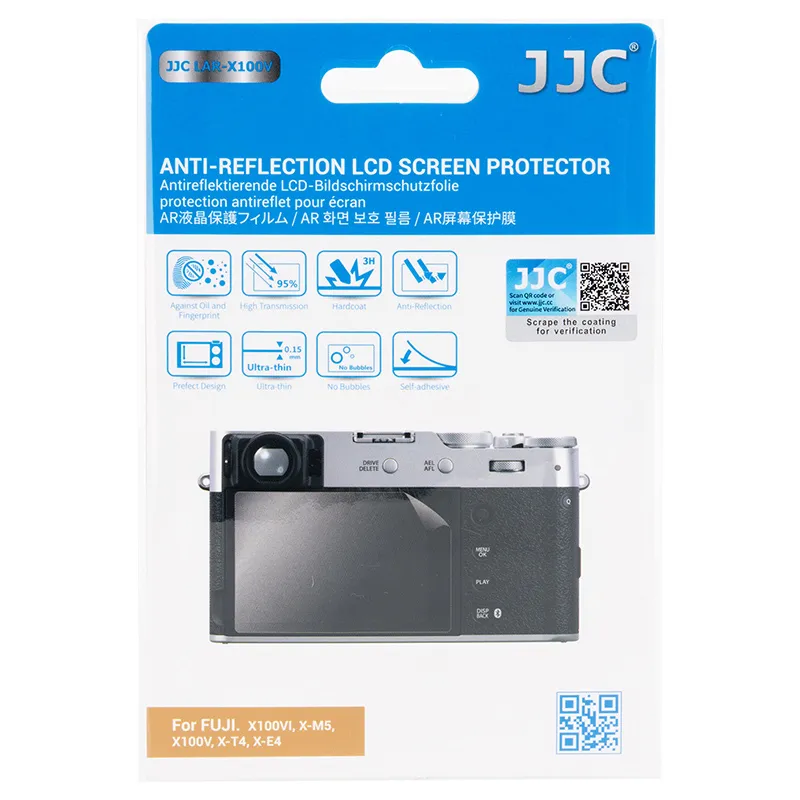 JJC Antireflekterande Skärmskydd PET för Fujifilm X100V X100VI X-T4 X-E4 X-M5