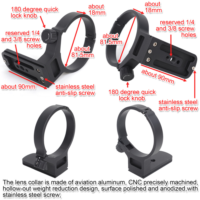 iShoot Stativfäste för Tamron 100-400mm f/4.5-6.3 Di VC USD A035