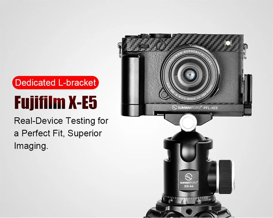 Sunwayfoto L-beslag med håndgreb til Fujifilm X-E5 (PFL-XE5)