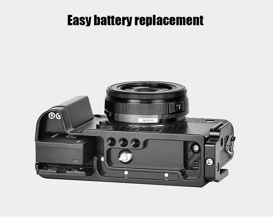 Sunwayfoto L-beslag med håndgreb til Fujifilm X-E5 (PFL-XE5)