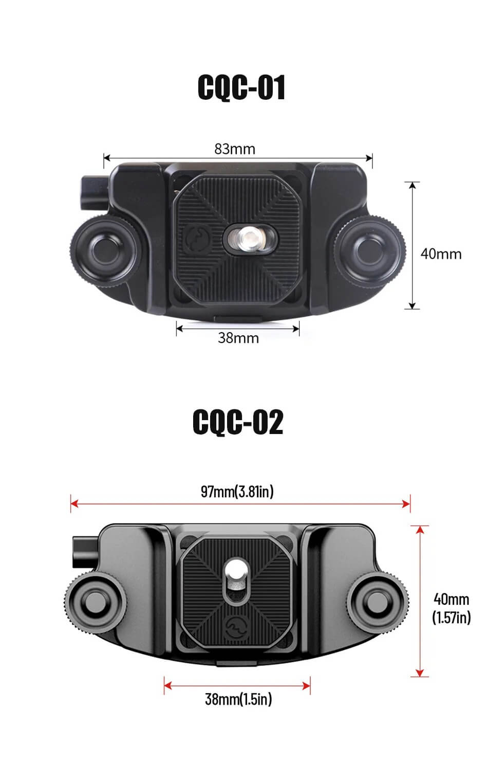 Sunwayfoto CQC-01 Kamerahölster med fäste & Arca platta