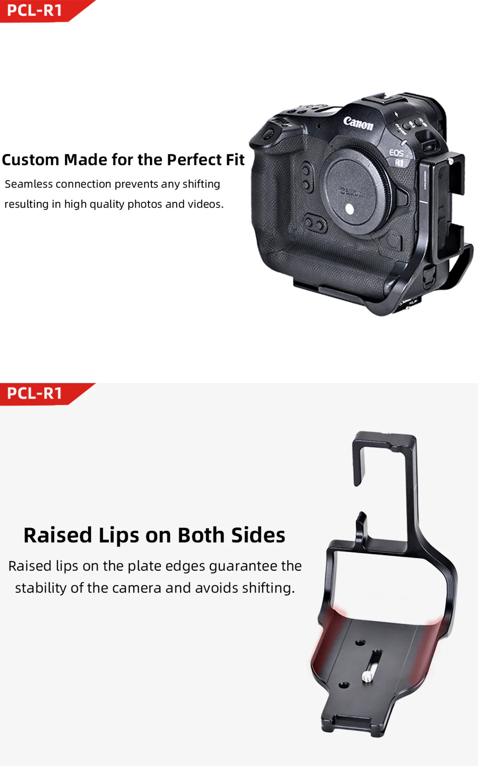 Sunwayfoto L-Bracket för Canon EOS R1