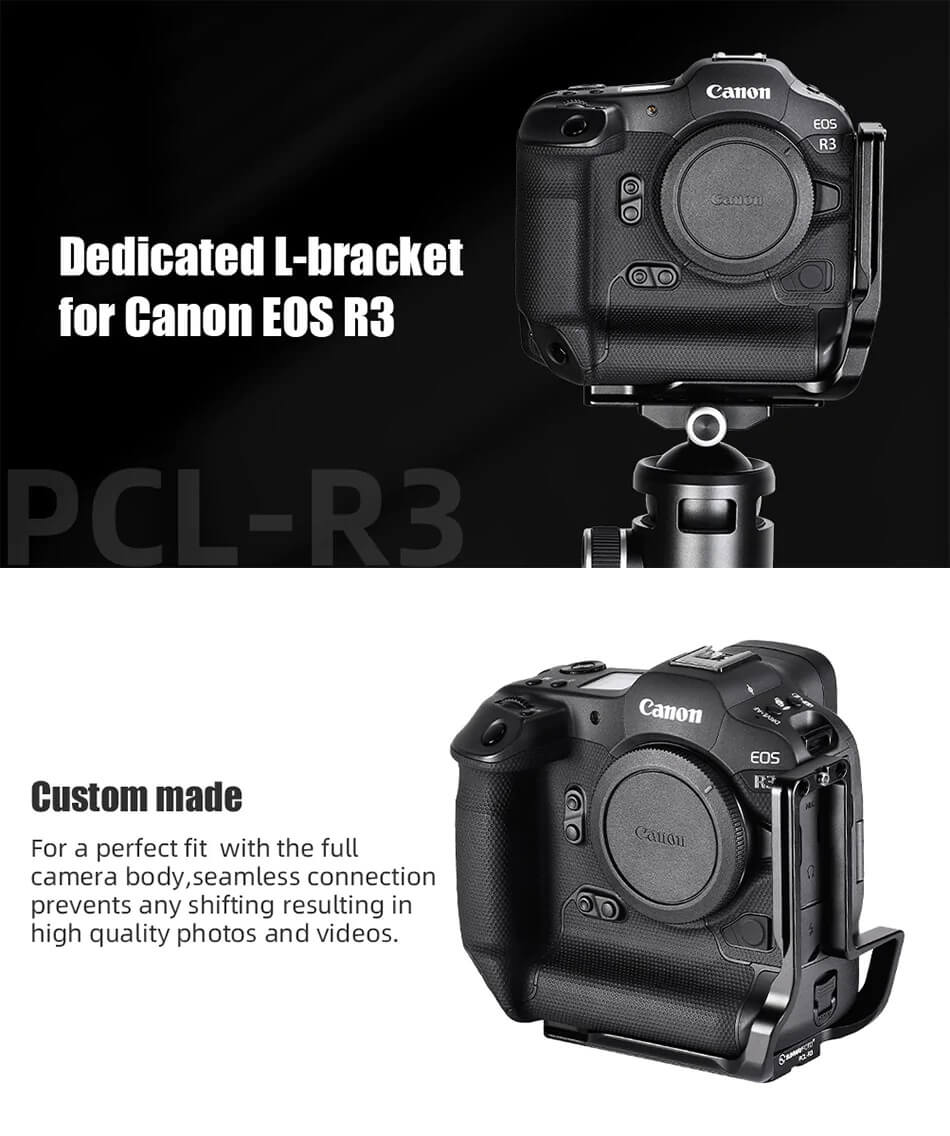 Sunwayfoto L-Bracket för Canon EOS R3