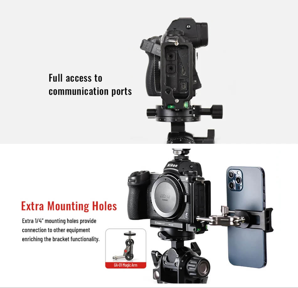 Sunwayfoto L-Bracket för Nikon Z6/Z7/Z6 II/Z7 II