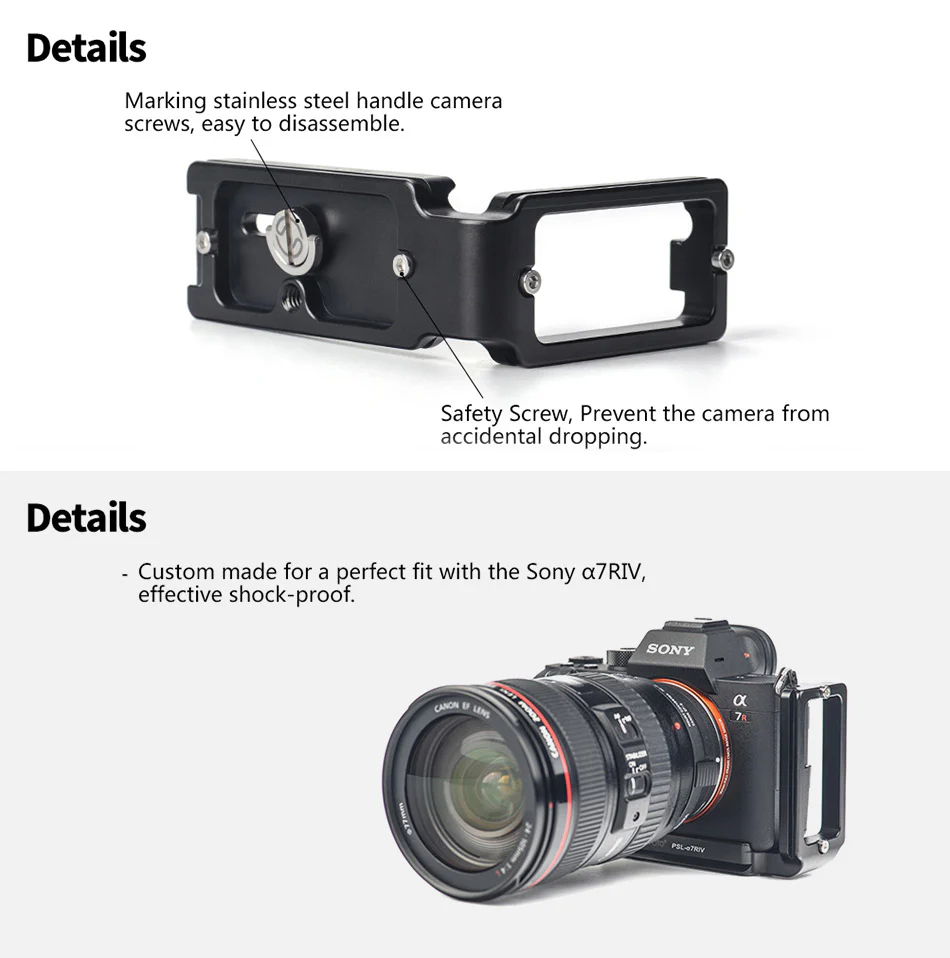 Sunwayfoto L-Bracket för Sony A7R IV & A9 II