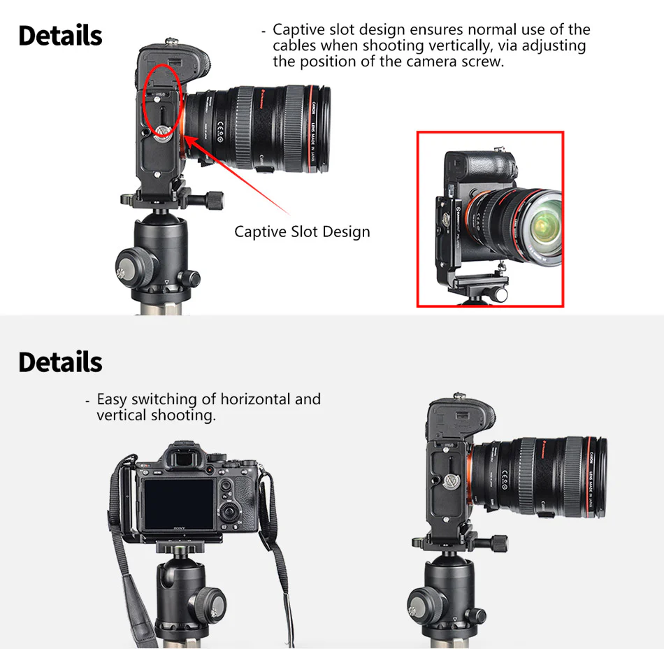 Sunwayfoto L-Bracket för Sony A7R IV & A9 II