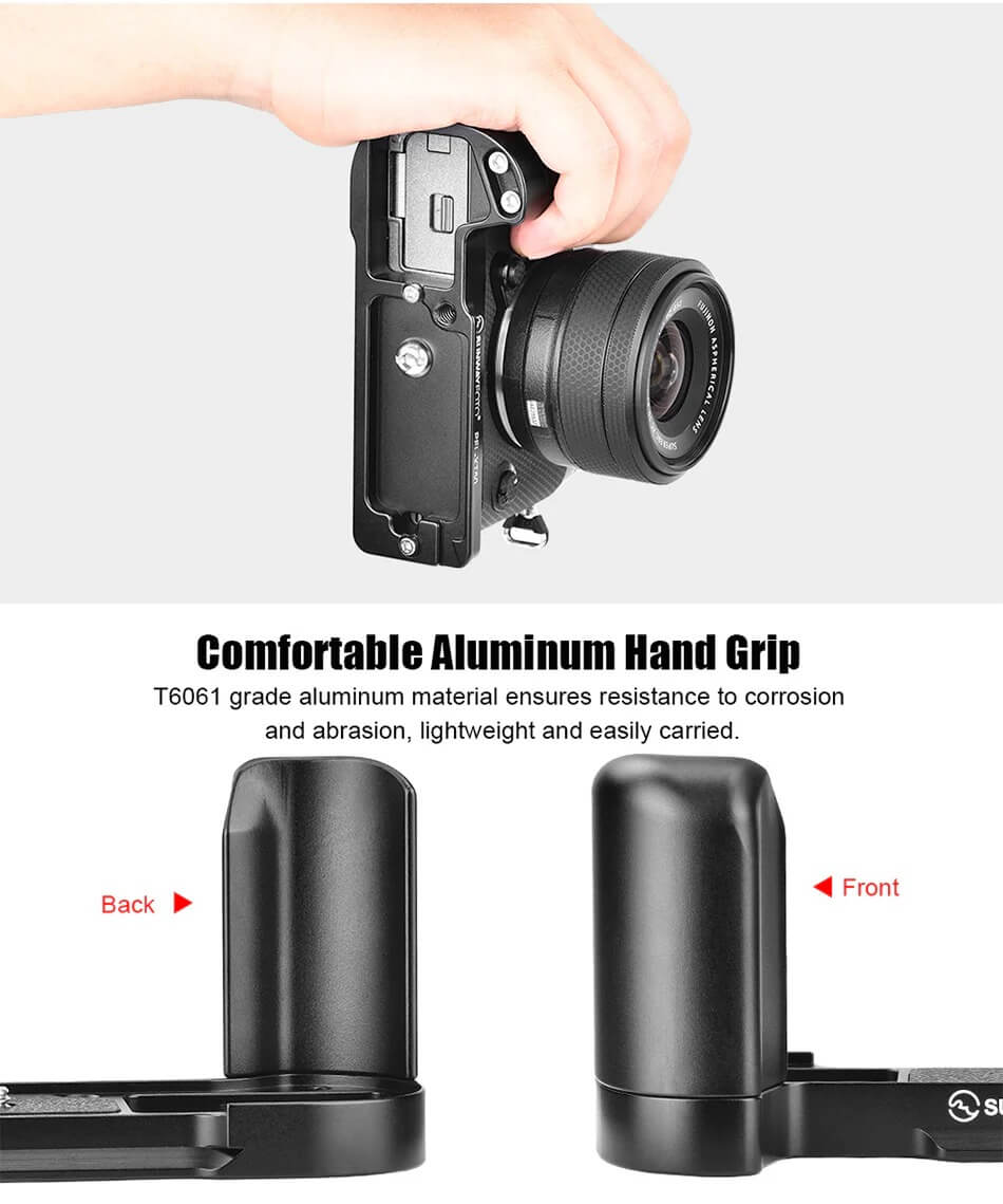 Sunwayfoto L-Bracket med handgrepp för Fujifilm X-T50
