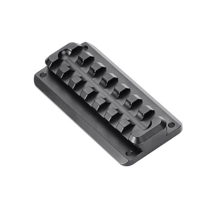 Sunwayfoto SPA-80 Picatinny-skena till Arca-Swiss