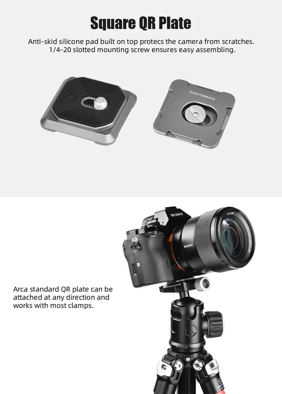 Sunwayfoto SQC-38 Snabbkopplingsfäste 38mm och QR-platta