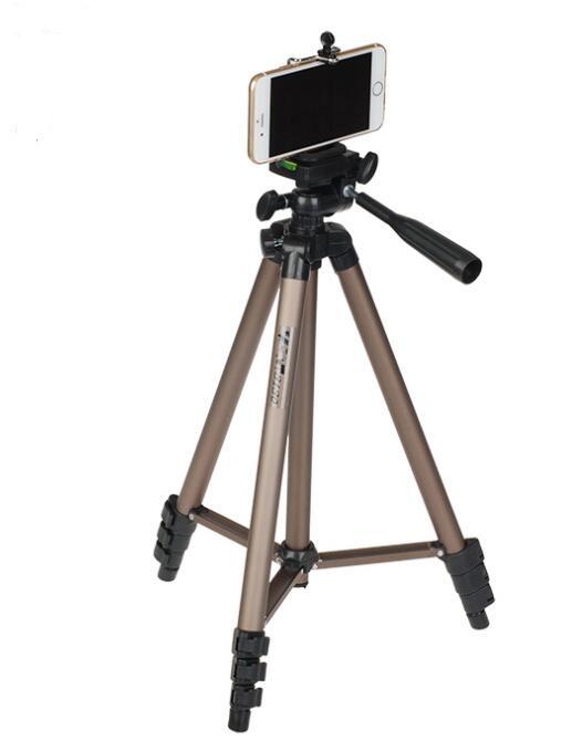 Weifeng WT3130 Trebensstativ 124cm för mindre kamera/mobil