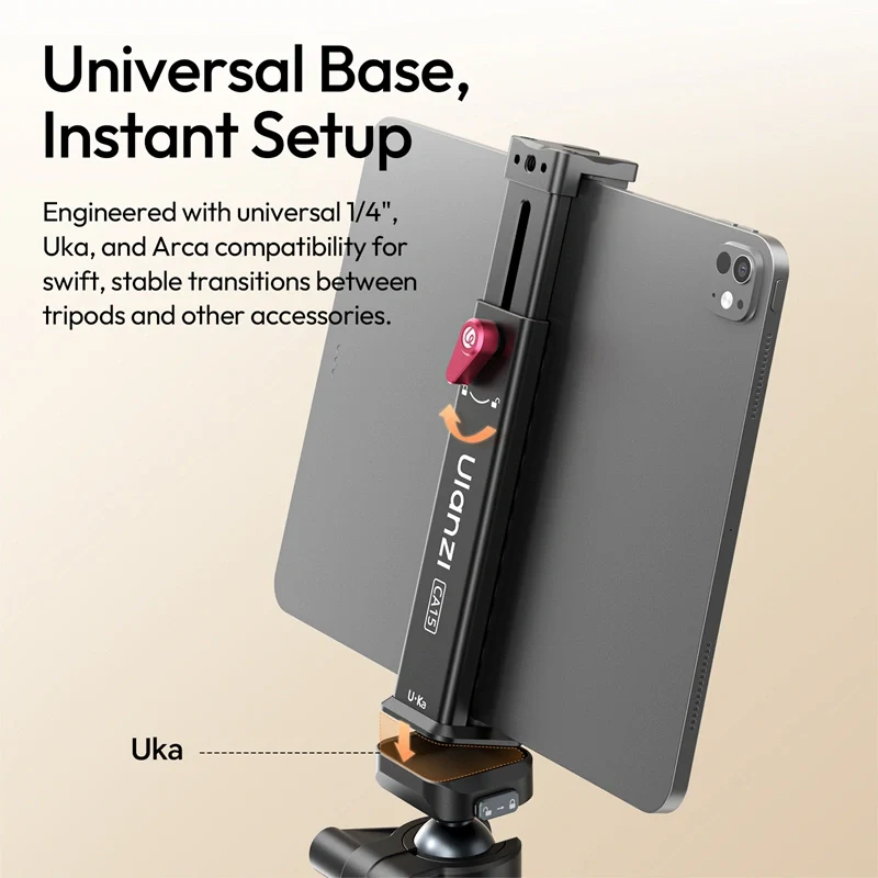 Ulanzi CA15 OneLock tablet-holder til stativer og smartphones