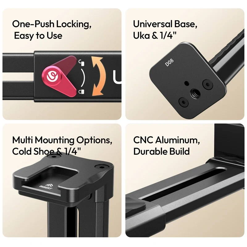Ulanzi CA15 OneLock tablet-holder til stativer og smartphones