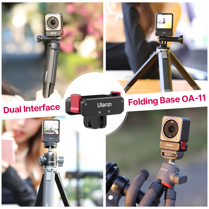 Ulanzi Folding Fingers med 1/4- gevind og magnetbeslag til Osmo Action 2/3/4