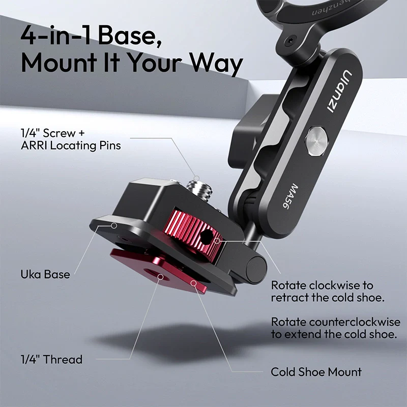 Ulanzi MA56 4-in-1 MagLock – Magnetisk mobilholder med 360° rotation