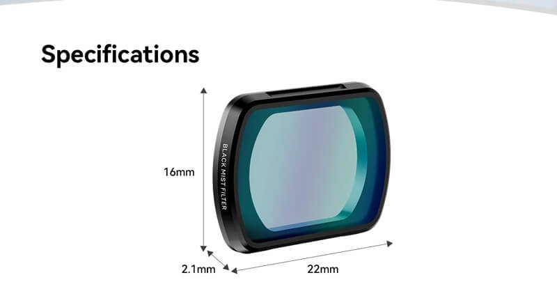 Ulanzi PK-01 Black Mist-filter til DJI Osmo Pocket 3