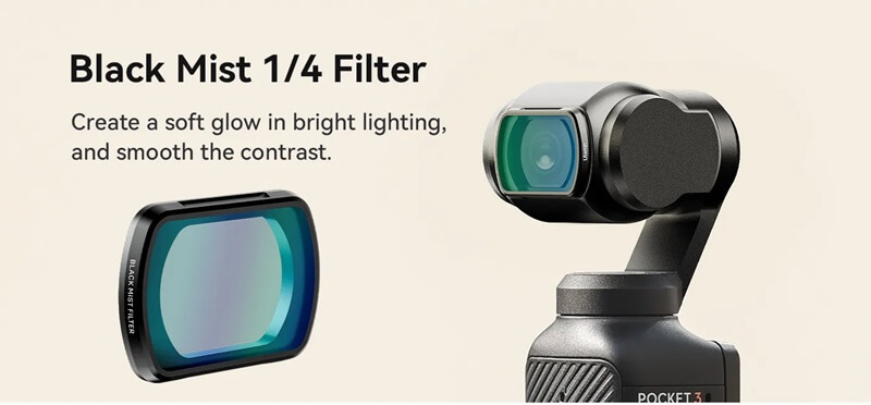 Ulanzi PK-01 Black Mist-filter til DJI Osmo Pocket 3