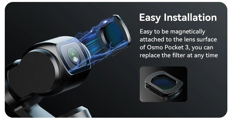Ulanzi PK-01 Black Mist-filter til DJI Osmo Pocket 3