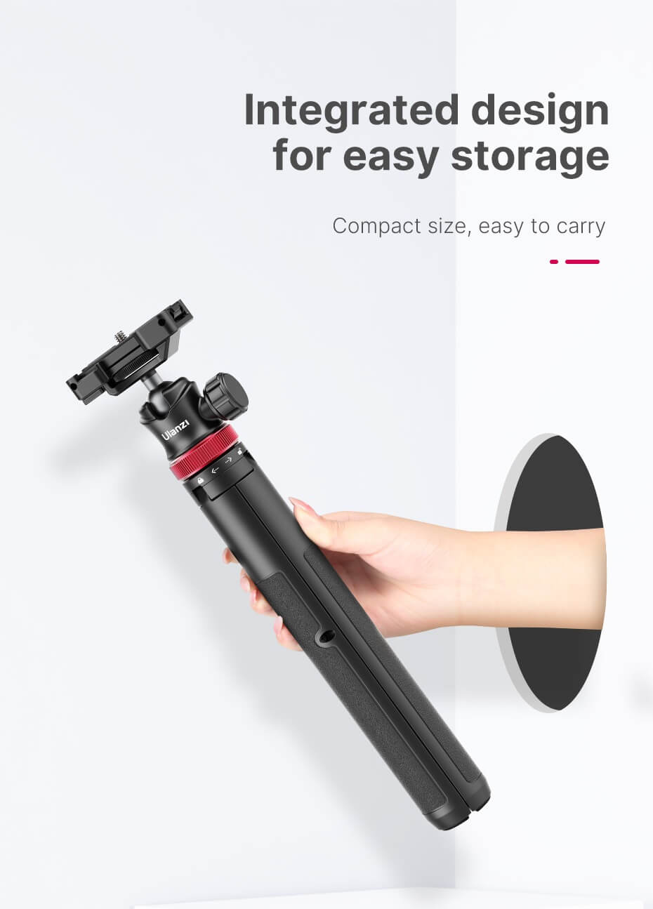 Ulanzi Stativ & Selfiepinne 109cm 2-i-1-paket för kamera och mobil