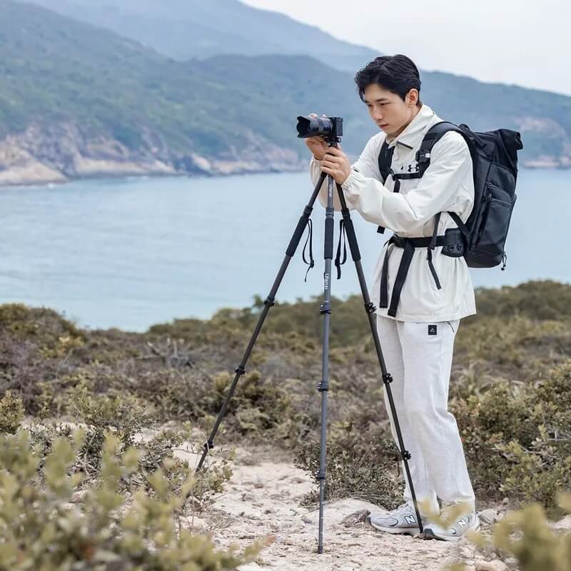 Ulanzi TT35 Kamerastativ 5i1-Kit Vandringsstavstativsats kolfiber