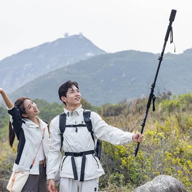 Ulanzi TT35 Kamerastativ 5i1-Kit Vandringsstavstativsats kolfiber